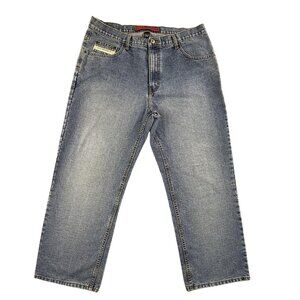 Vintage US Polo Assn Jeans Mens 36x29 Blue Relaxed Straight Denim Light Wash Y2K